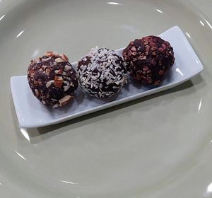 Decadent truffles. We were so full we took them along on our day out at Salisbury House at Bethany Beach in Frankford