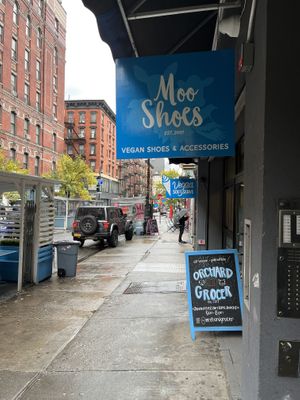 Outside   at MooShoes in New York City