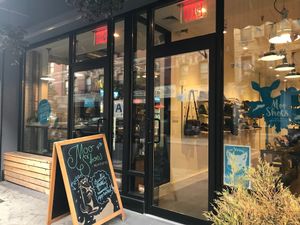 Moo shoes shop front at MooShoes in New York City
