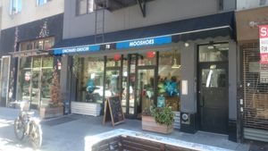 Outside at MooShoes in New York City