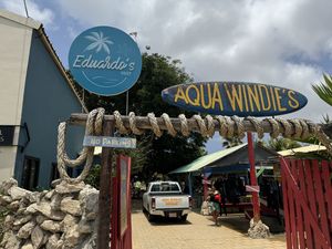 Entrance   at Eduardos Reef in Oranjestad
