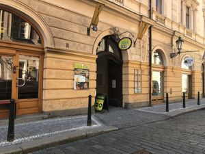 Entrance  at Dhaba Beas - Tynska in Prague