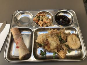 Buffet paid by the weight  at Dhaba Beas - Tynska in Prague