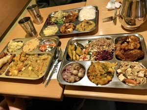Buffet options (a lot of it is vegan)  at Dhaba Beas - Tynska in Prague