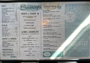 Menu  at The Grey Dog - West Village in New York City