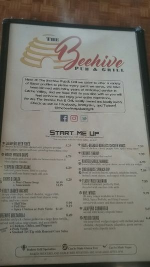 starters  at Beehive Grill in Logan