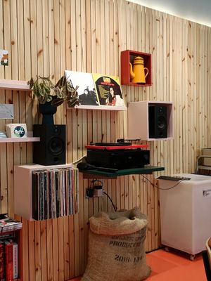 Very 1970s retro at Ruby Hue Chocolate Makers in Bristol