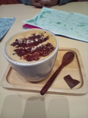 Delightful mocha at Ruby Hue Chocolate Makers in Bristol