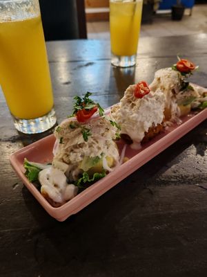 Trio of causa at SAMSARA in Lima