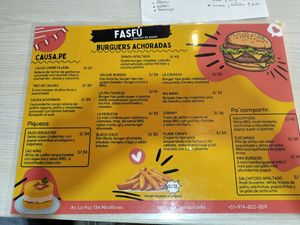 Menu 1 at SAMSARA in Lima