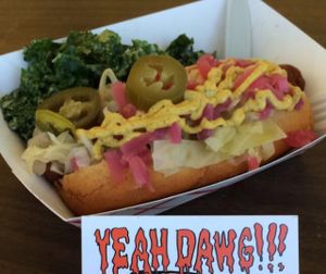 new yorker dog at Yeah Dawg - Food Cart in Brooklyn