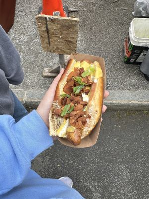 Bacon cheese dog  at Yeah Dawg - Food Cart in Brooklyn