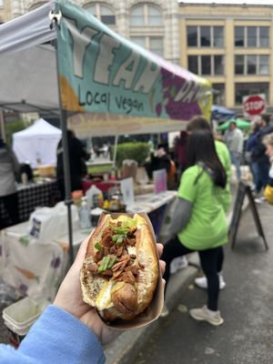 Bacon cheese dog  at Yeah Dawg - Food Cart in Brooklyn