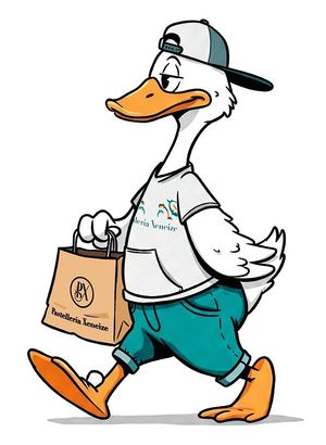 The famous Duck of Pastelleria 🙂👍 at Pastelleria Xeneize in Genoa