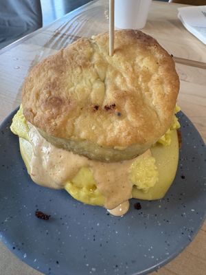 Vegan breakfast sandwich   at Bearcat Baked in New Orleans