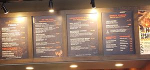 Veg menu options at Viva Chicken in St George