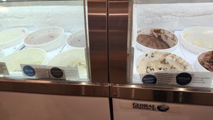 Flavors at Blue Cow Ice Cream Co. in Fredericksburg