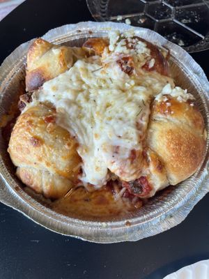 Garlic knot sliders  at Paranormal Pop Ups in Bethlehem