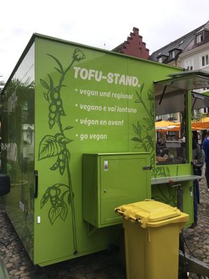 Tofu-Stand. in Freiburg at Tofu-Standpunkt - food truck in Freiburg