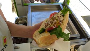 Taeschle exotic with Tofu Curry-Mango at Tofu-Standpunkt - food truck in Freiburg