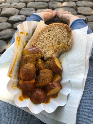 Curry wurst at Tofu-Standpunkt - food truck in Freiburg
