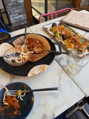 Sorry ate most of the Ethiopian ‘chicken’ before I took the photo.   at On The Move in Seoul