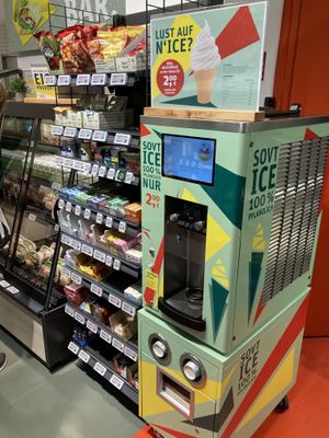 Vegan soft ice machine!  at REWE Voll Pflanzlich in Berlin