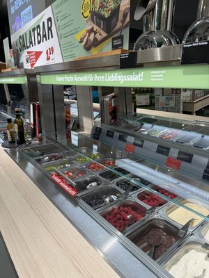 Salad bar .  at REWE Voll Pflanzlich in Berlin