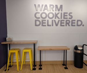 interior at Insomnia Cookies in Portland