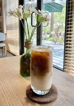 Iced coconut milk lattee  at Kiyo Roastery & Cafe in Dubai
