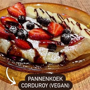vegan pancake at De Salopette in Ghent
