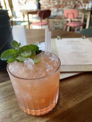 Mocktail lazy red cheeks  at De Salopette in Ghent