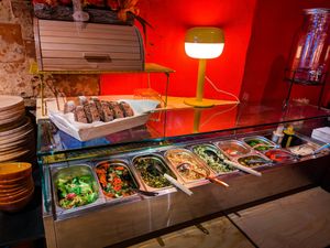 Today's vegan buffet at De Salopette at De Salopette in Ghent