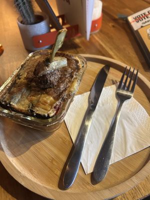 Vegan moussaka   at De Salopette in Ghent