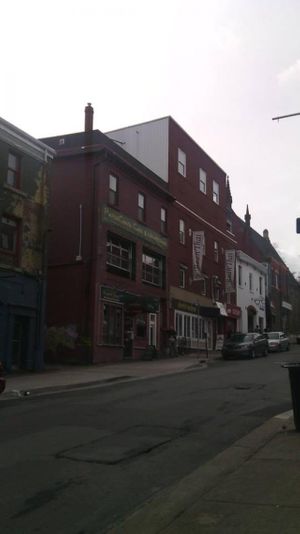 Outside at Paperchase Cafe and Newsstand in Halifax