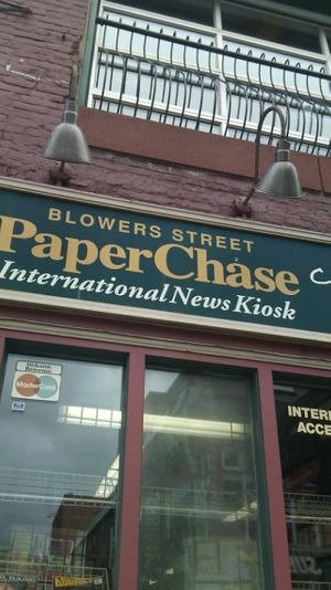 Outside at Paperchase Cafe and Newsstand in Halifax