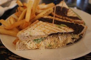 Reuben with fries at Trinity Hall in Dallas