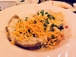 Baked potato  at Trinity Hall in Dallas