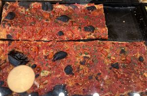 Spicy pizza rossa  at BONA in Rome