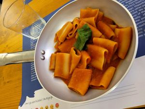 Pomodoro paccheri at PaStation in Rome