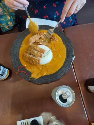 Tonkatsu penang curry at Mercy Republic in Bangkok