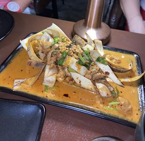 banana flower salad  at Mercy Republic in Bangkok