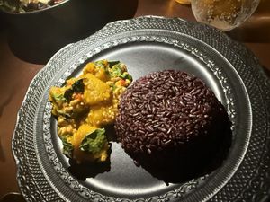 Stir-Fried Pumpkin with Homemade Tofuu  at Mercy Republic in Bangkok