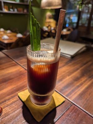 Kombucha (coffee/strawberry) at Dana Vegan House in Hanoi