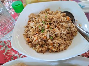 Fried rice at Forest Boutique in Thimphu