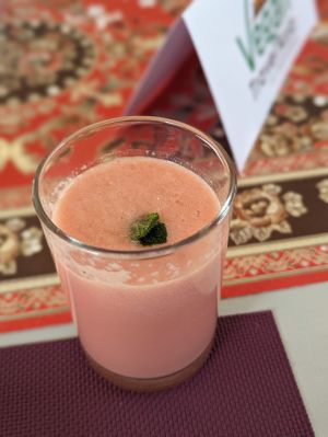 Watermelon juice at Forest Boutique in Thimphu