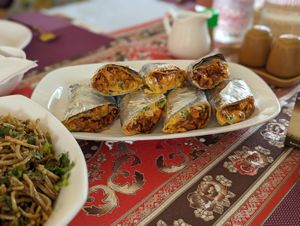 Bean&cheese burritos at Forest Boutique in Thimphu