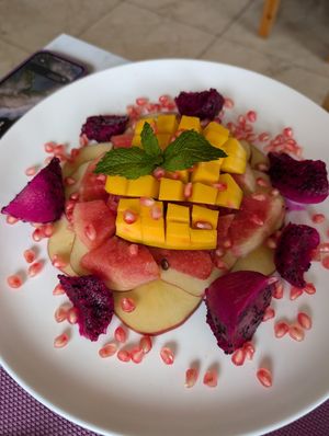 Fruit presentation at Forest Boutique in Thimphu