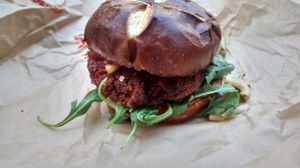 Burger Deluxe at The Cinnamon Snail in New York City