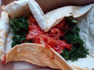 Korean BBQ seitan at The Cinnamon Snail in New York City